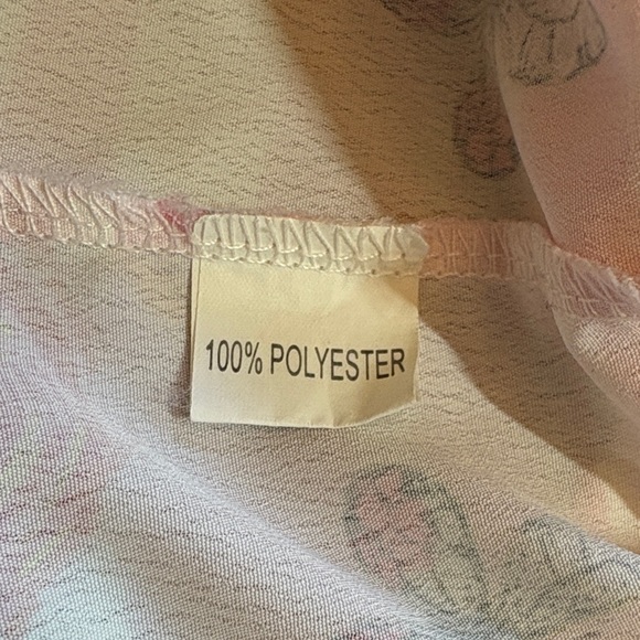 Pink & White Tropical Flamingo Button-Up Blouse - Picture 8 of 8